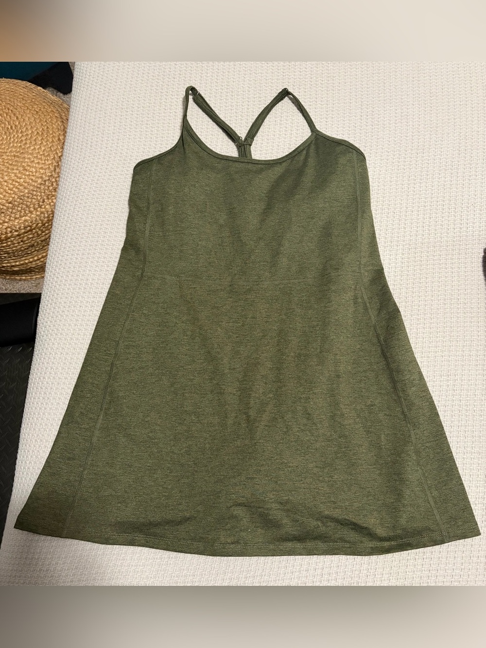 Old Navy Army Green CloudComfy Athletic Dress, Size Large